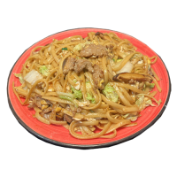 Tallarines con ternera y setas